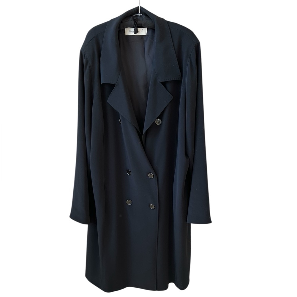 BRAND NEW Marina Rinaldi Elegant Black Trench Coat